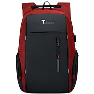 T-class City backpack 1322, burgundy - Backpack