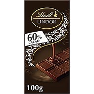Lindt LINDOR Tablet Dark, 60 %, 100 g - Čokoláda