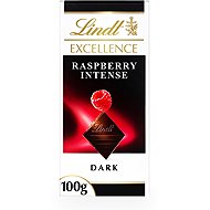 Lindt EXCELLENCE Dark chocolate with raspberry pieces, 100 g - Chocolate