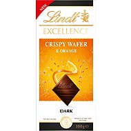 Lindt EXCELLENCE Crispy Wafer & Orange, 100 g - Chocolate