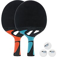 Cornilleau Tacteo Pack Duo (2R. + 3B. ), black and blue, black and red - Table Tennis Paddle