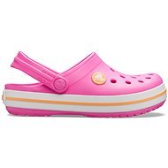 Crocs Crocband Clog Kids Electric Pink/Cantaloupe, EU 32-33 / US J1 / 200 mm - Slippers