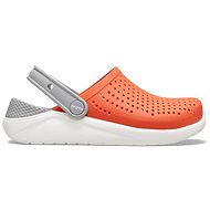 Crocs LiteRide Clog Kids Tangerine/White, EU 36-37 / US J4 / 225 mm - Slippers