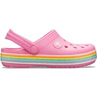 Crocs Crocband Rainbow Glitter Clg Kids Pink Lemonade, EU 20-21 / US C5 / 123 mm - Slippers