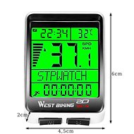 Trizand 18663 waterproof tachometer - Bike Computer