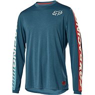 Fox Ranger Dr Ls Jersey Aqua M - Cycling Jersey