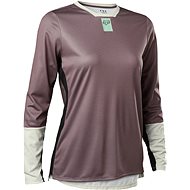 Fox W Defend Ls Jersey Plum Perfect M - Cycling Jersey