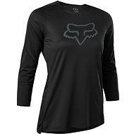 Fox W Flexair 3/4 Jersey Black M - Cycling Jersey