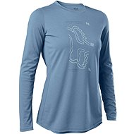 Fox W Ranger Dr Ls Jersey Dusty Blue  - Cycling Jersey