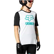 Fox W Ranger Ss Jersey White/Black  - Cycling Jersey
