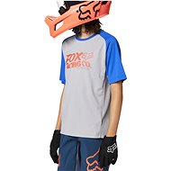 Fox Yth Defend Ss Jersey Steel Grey Y - Cycling Jersey