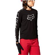 Fox Yth Ranger Dr Ls Jrsy Black M - Cycling Jersey