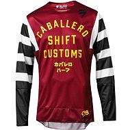 MX Shift 3Lack Caballero X Lab Jersey Red M - Cycling Jersey