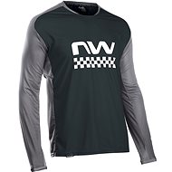 Northwave Edge Jersey LS Black/Dark Gr M - Cycling Jersey
