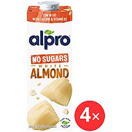 Alpro almond drink unsweetened-unroasted 4 x 1l - Plant-based Drink
