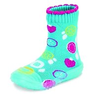 STERNTALER barefoot sock boots for children turquoise, wheels 8362105 - Baby Booties