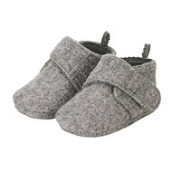 STERNTALER textile fleece boots, velcro, grey 5302005, 22 - Baby Booties