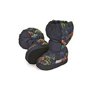 STERNTALER Boots textile winter boots, high blue, boys, dinosaurs 5102111, 20 - Baby Booties