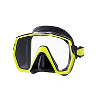 Tusa Freedom HD, black silicone, yellow frame - Diving Mask