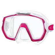 Tusa Freedom Elite, Transparent Silicone, Pink Frame - Diving Mask