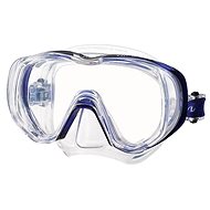 Tusa Freedom Tri Quest, Transparent Silicone, Blue - Diving Mask