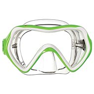 Mares Comet, Transparent Silicone, Green Frame - Diving Mask