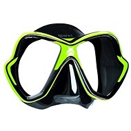 Mares X-Vision, black silicone, green frame - Diving Mask