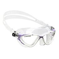 Cressi Planet Lady, White/Purple, Clear Lens - Swimming Goggles