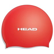 Head Silicone Flat, Red - Bathing Cap