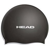 Head Silicone Flat, Black - Bathing Cap