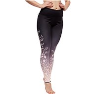Dedoles Veselé sportovní legíny Ombré květy růžová/černá vel. XL - Legíny