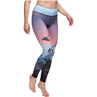 Dedoles Veselé sportovní legíny Večer v džungli modrá/růžová vel. XL - Legíny