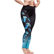 Dedoles Veselé fitness legíny Půvabný motýl modrá/černá - Legíny