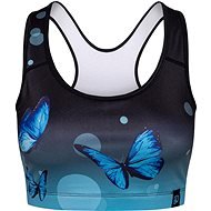 Veselý športový top Pôvabný motýľ modrá/čierna veľkosť 2XL - Tielko