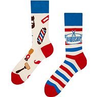 Dedoles Veselé ponožky Barbershop viacfarebné veľ. 39 – 42 EU - Ponožky