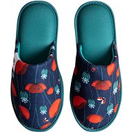 Dedoles Veselé pantofle Berušky a vlčí máky modrá EU 39 / 275 mm - Slippers