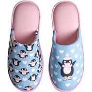 Dedoles Happy slippers Penguin on skates blue - Slippers