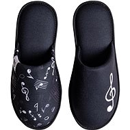 Dedoles Veselé pantofle Hudba černá EU 39 / 275 mm - Slippers