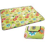 Werk pikniková deka se spodní nepromokavou vrstvou 150 × 200 cm kytičky - Picnic Blanket