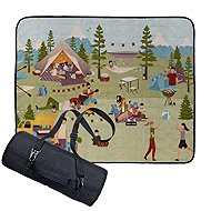 Butter Kings Picnic blanket with strap Lets go camping - Picnic Blanket