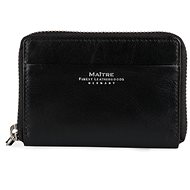 Maître Women's leather card case Schwollen Dalin - black - Wallet