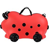 ProWorld hard-shell, red, 4 wheels, shoulder strap, 52×21×32cm - Children's Briefcase