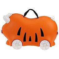 ProWorld hard-shell suitcase, orange, 4 wheels, shoulder strap, 52×21×32cm - Children's Briefcase