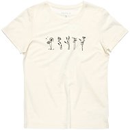 DEVOLD Classic Flowers Tee Wmn, White, L - T-Shirt
