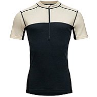 DEVOLD Lauparen Merino 190 Zip Tee Man, Raw White/Ink/Black, M - Thermal Underwear