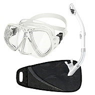 Dive team DEEP VISION antifog white/tranp. - Diving Set
