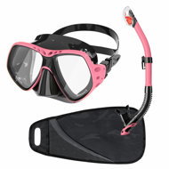 Dive Team Deep Vision antifog snorkelling set, pink - Diving Set