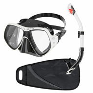 Dive Team Deep Vision antifog snorkelling set, white - Diving Set