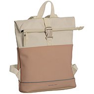 Daniel Ray Allentown Roll-Top Backpack, Beige/Pink - Backpack