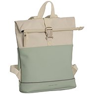 Daniel Ray Allentown Roll-Top Backpack, Beige/Green - Backpack